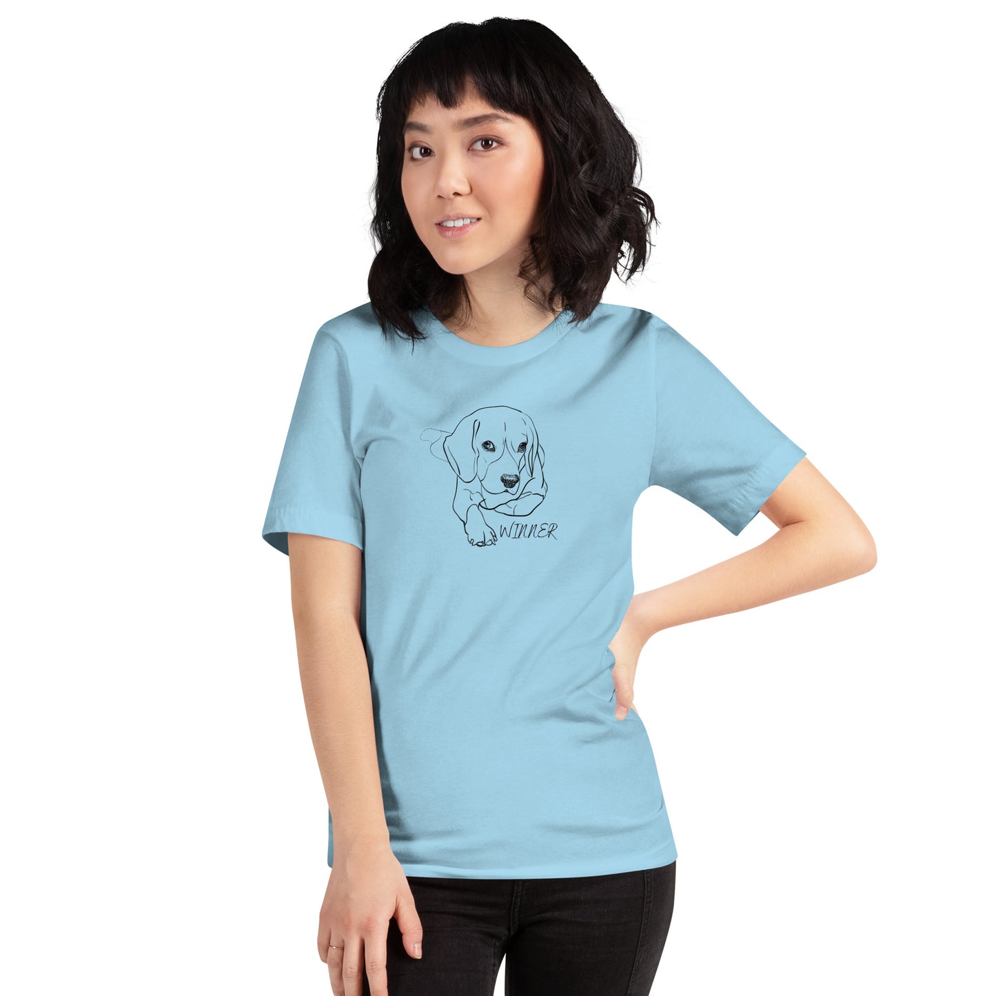 Unisex t-shirt with the image of the Beagle