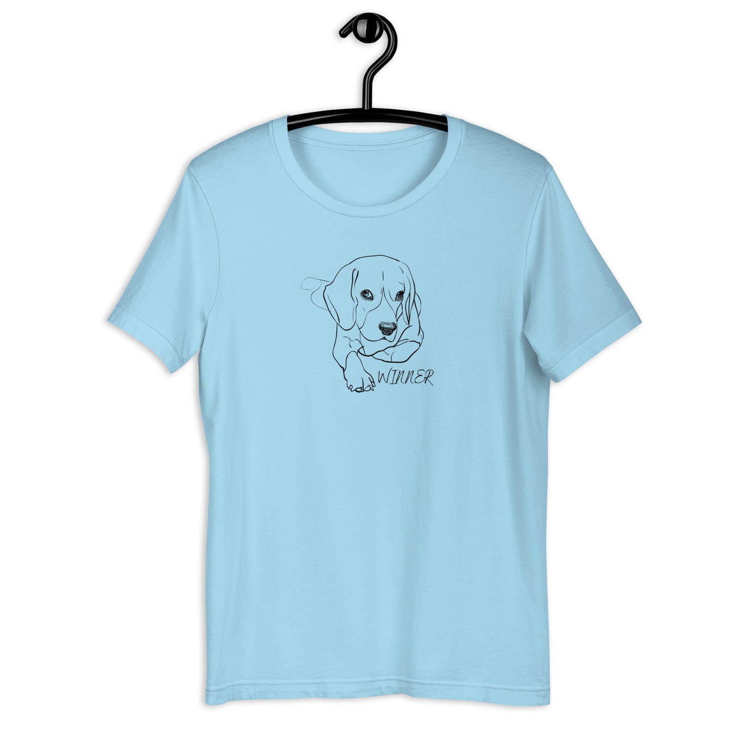 Unisex t-shirt with the image of the Beagle