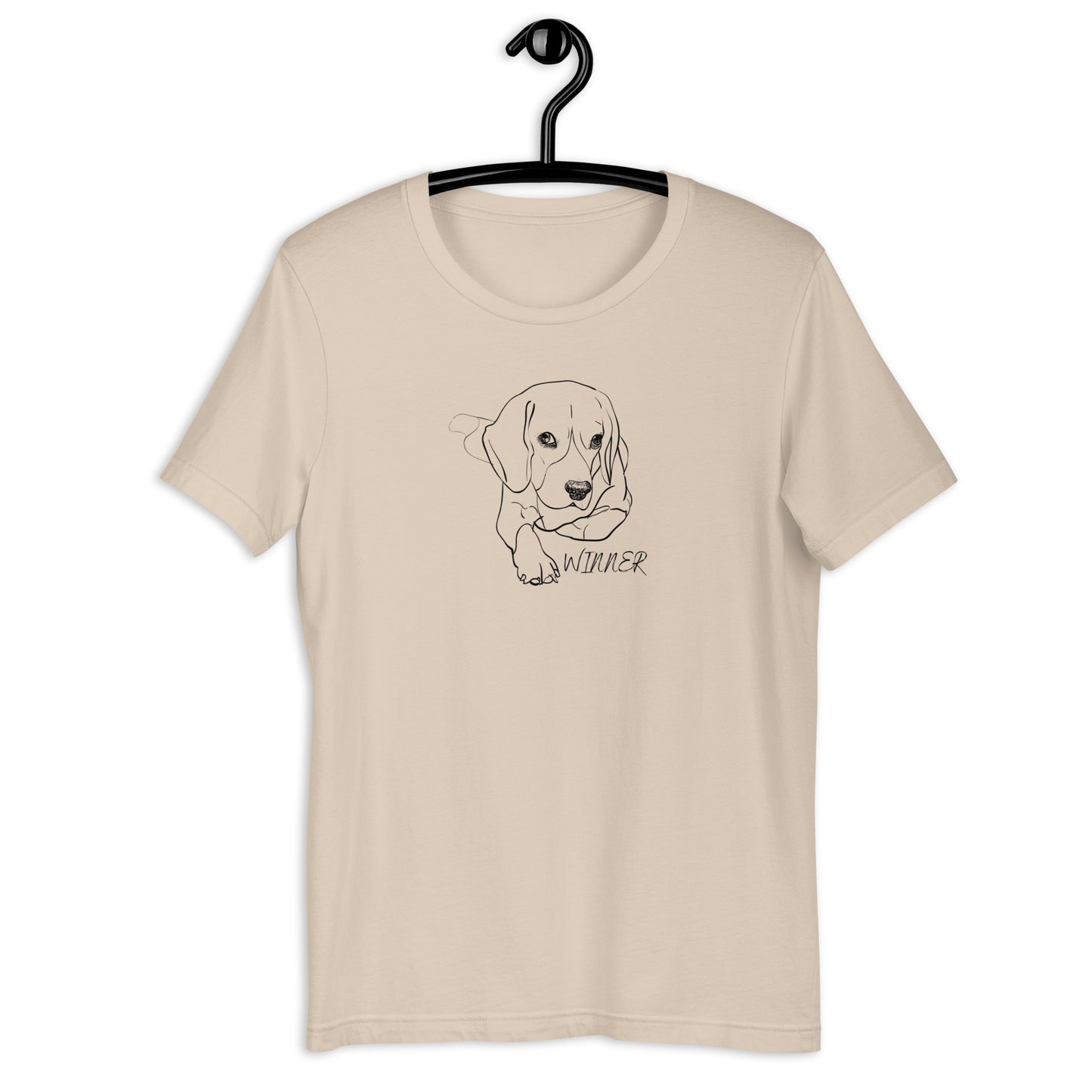 Unisex t-shirt with the image of the Beagle