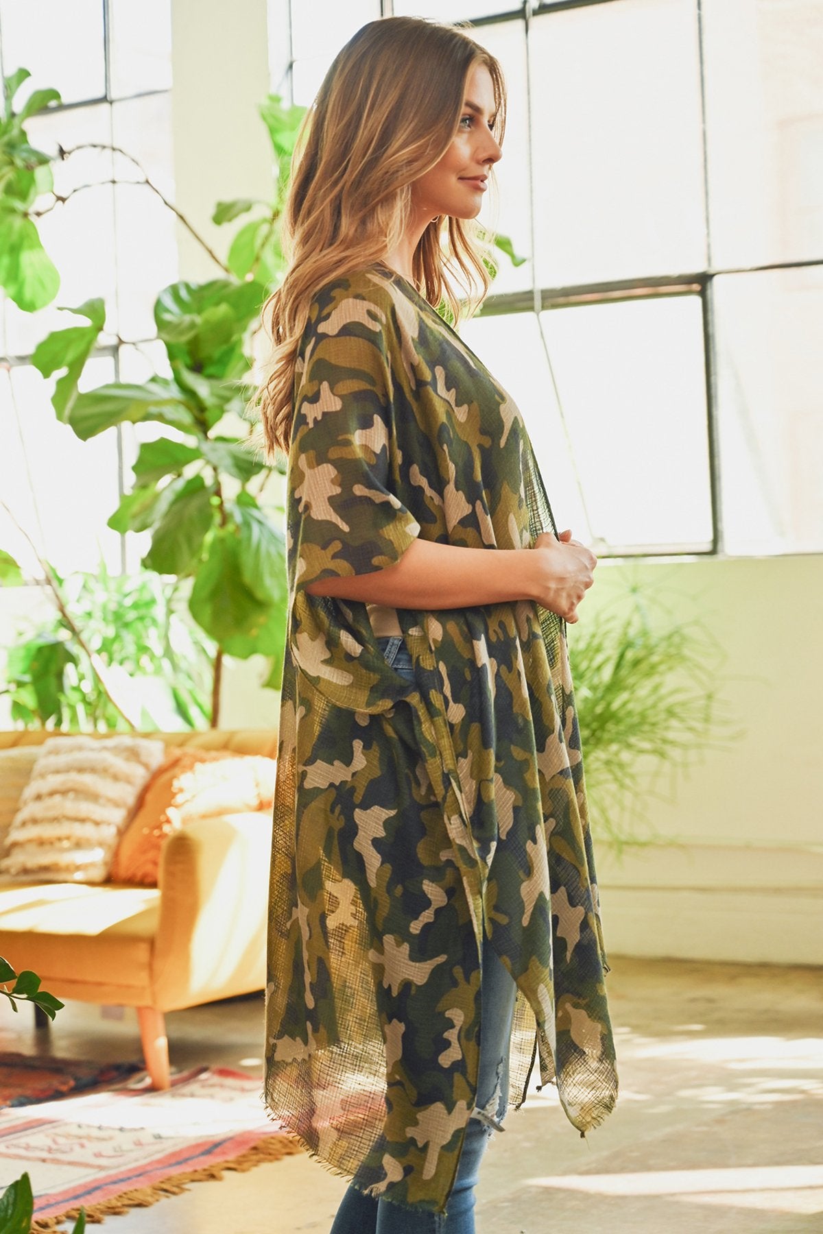 Camouflage Kimono