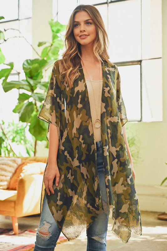 Camouflage Kimono