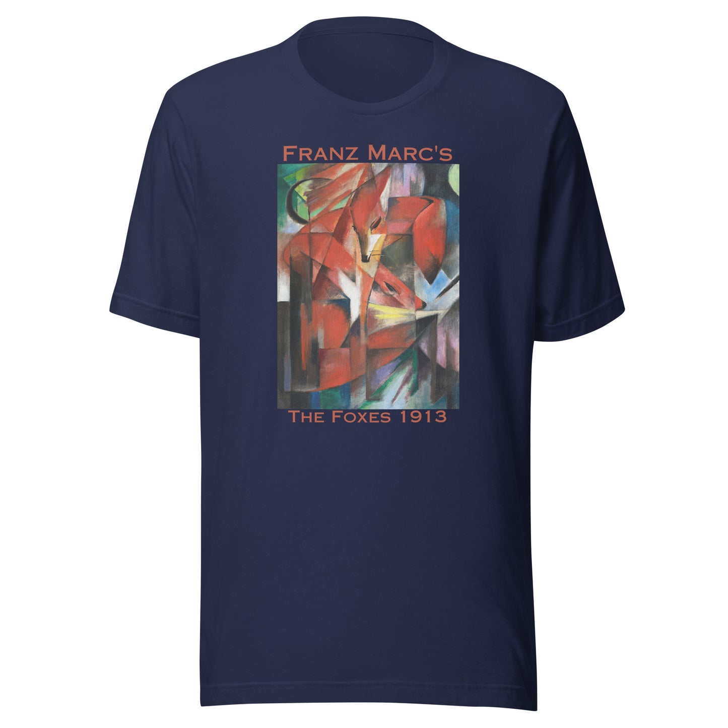Unisex t-shirt with Franz Marc's famous painting "Foxes" (1913)