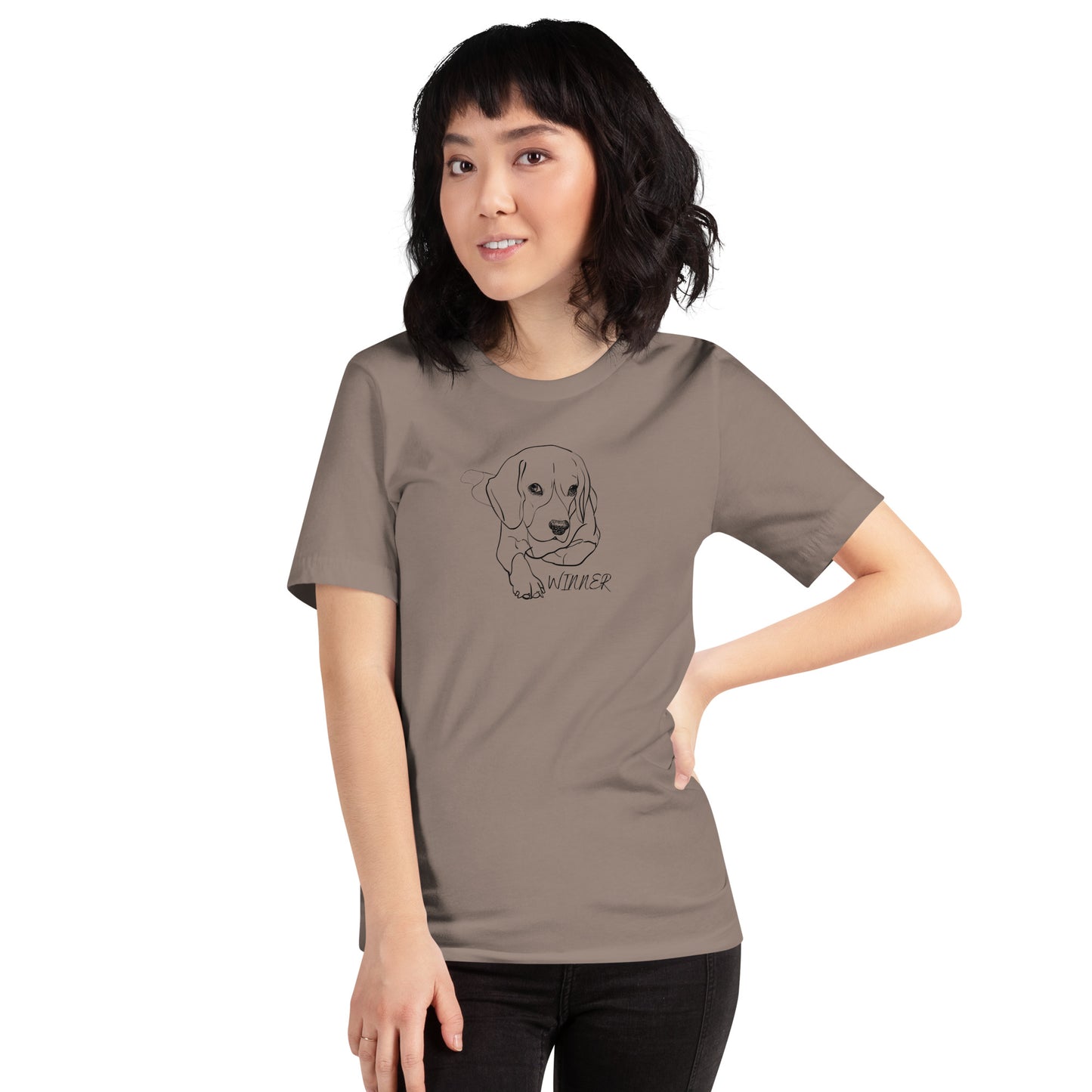Unisex t-shirt with the image of the Beagle
