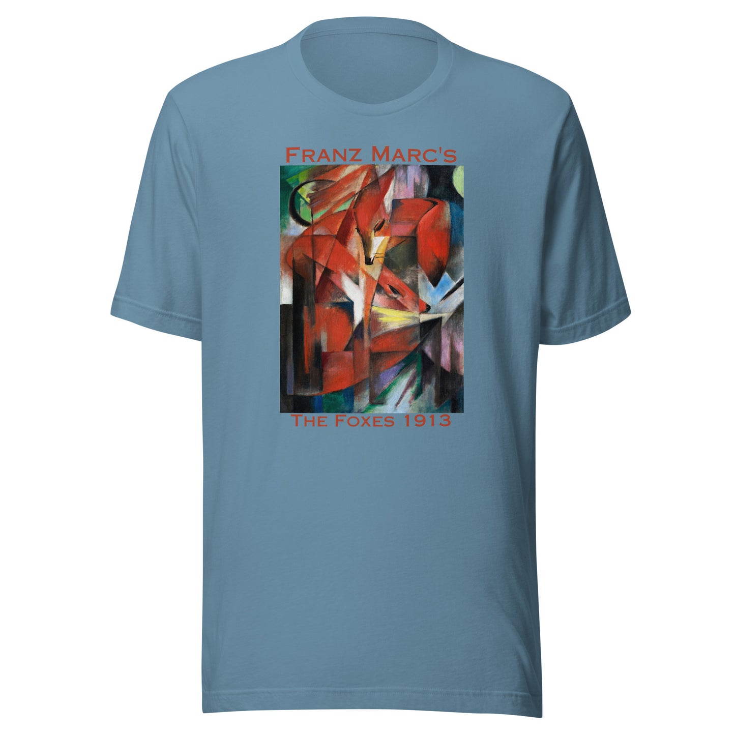 Unisex t-shirt with Franz Marc's famous painting "Foxes" (1913)